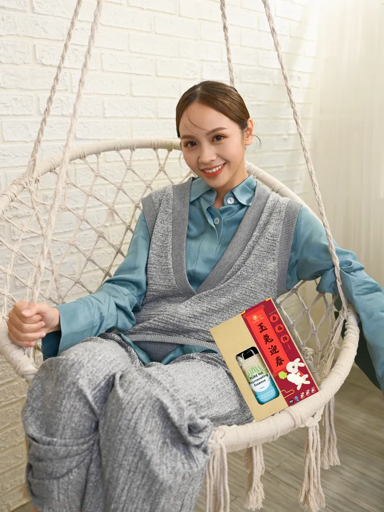 黃姵嘉代言保養品親自設計包裝。Nature Tree提供