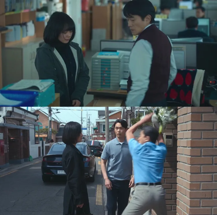 宋慧喬高中導師旁觀霸凌事件還賞她巴掌，她長大後藉故接近導師的兒子，揭穿導師的惡行。翻攝Netflix