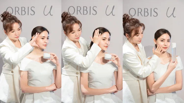 柳燕教學此系列專屬的水光SPA按摩手法。品牌提供