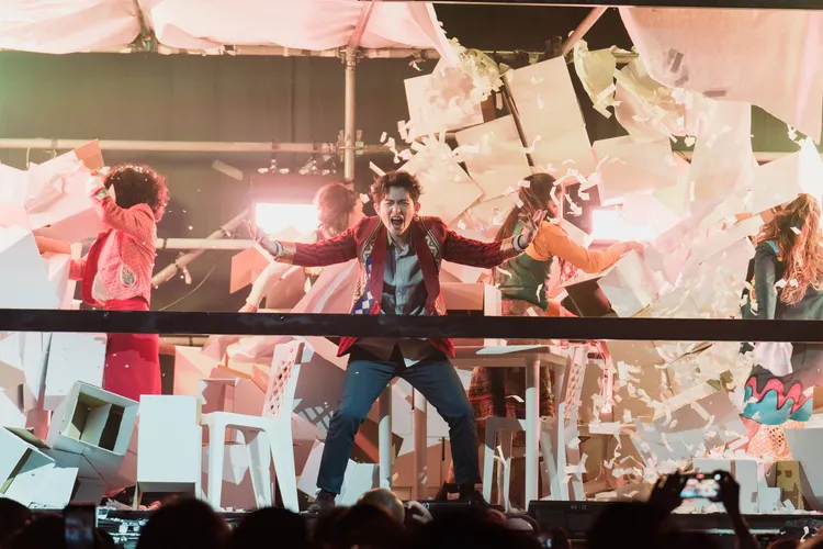 博恩演出《極限震撼》展現滿滿自信。寬宏藝術