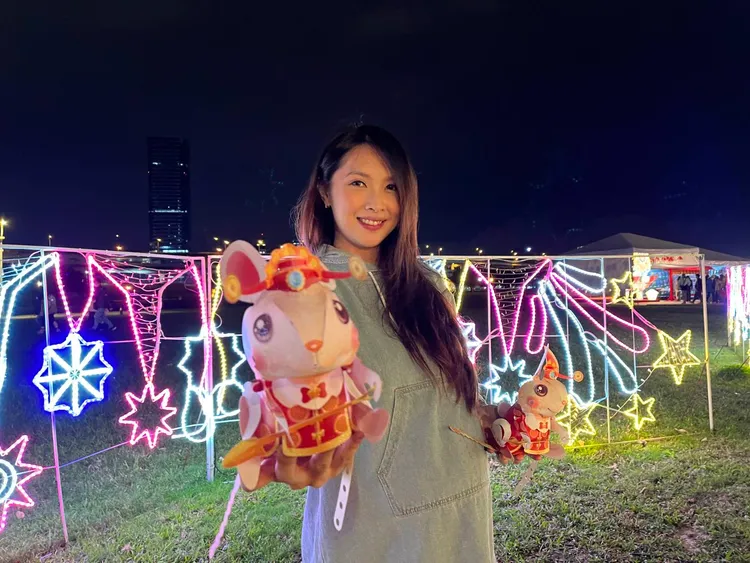 民政女神廖庭瑩今年剛好懷兔寶寶，同時擔任兔寶寶大使。民政局提供