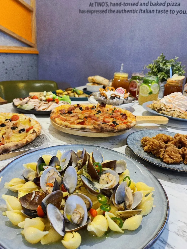 「幸福久酒」海派白酒蛤蜊烤麵，食材簡單卻美味。業者提供