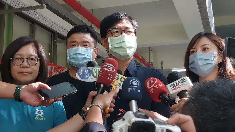 陳其邁說，代理黨主席最重要的工作，就是把黨主席選舉辦好。凃建豐攝