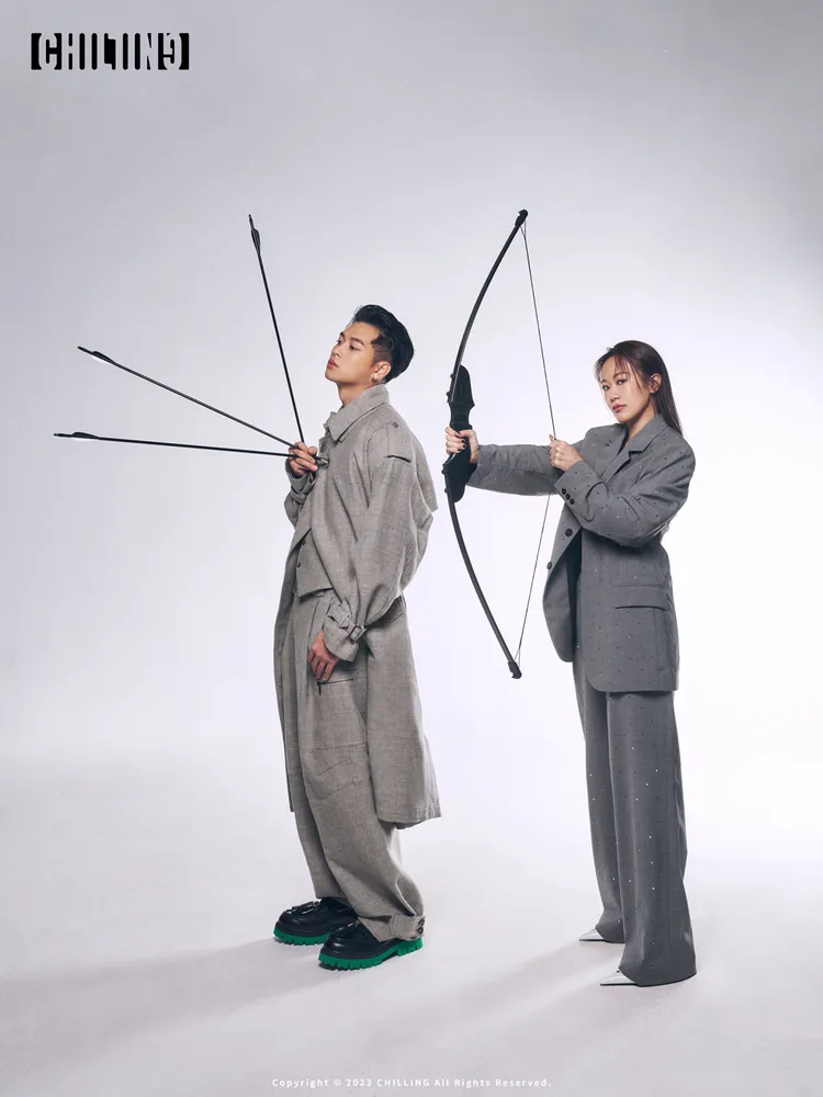 高爾宣與女友芮德化身彼此的愛神。潮癮Chilling 提供