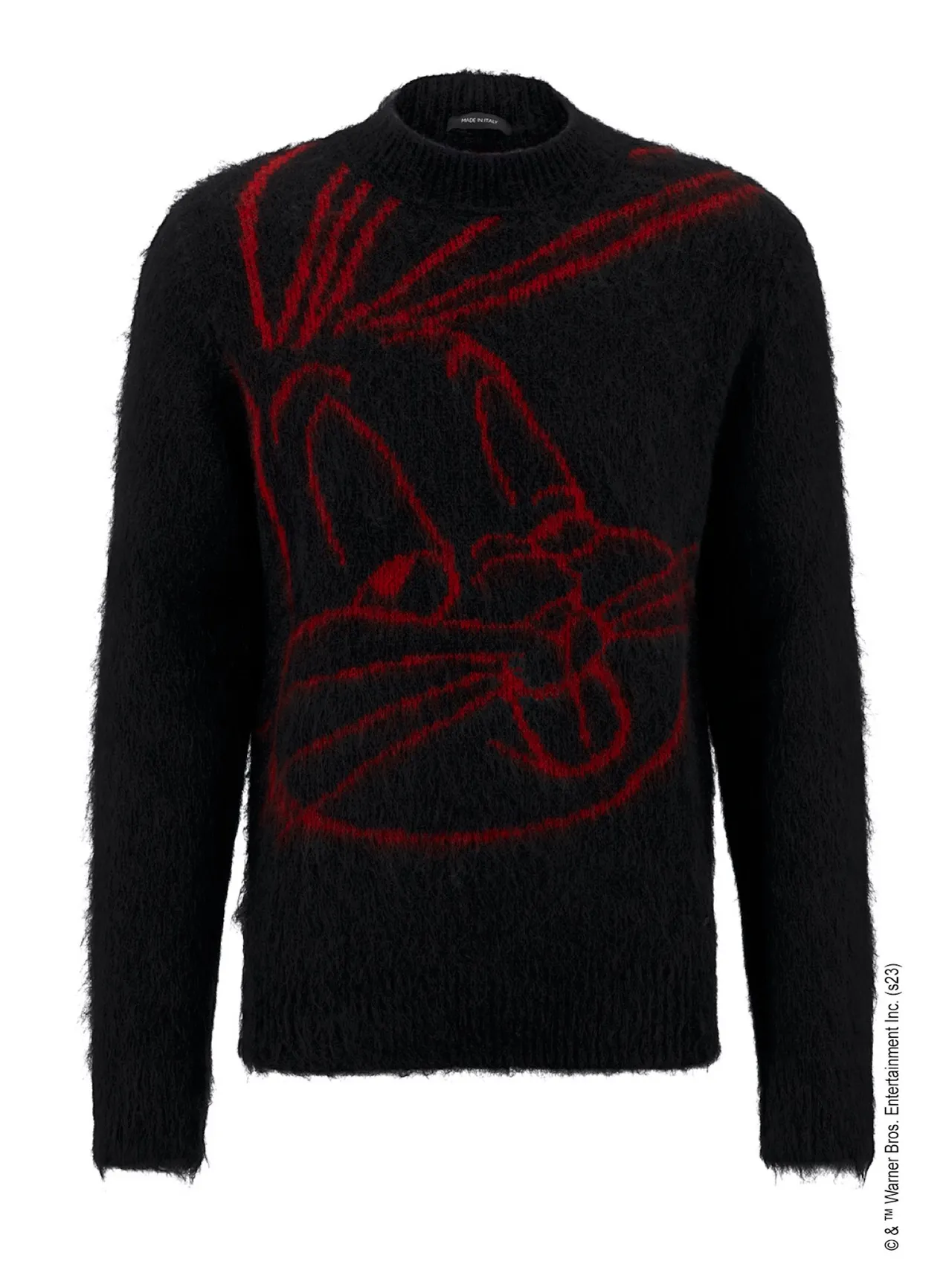 Looney Tunes x BOSS农历新年联名系列黑色图纹针织毛衣，台北101专门店独家贩售，1万900元。品牌提供