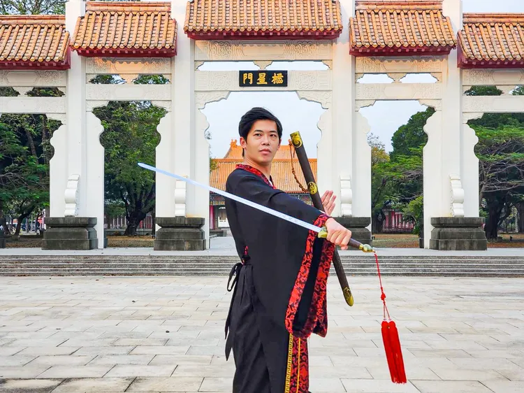 古裝體驗搭配孔廟古蹟，相當有味道。觀光局提供