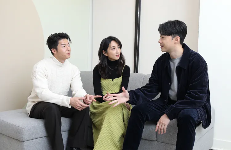 許光漢（左起）、柯佳嬿、施柏宇因拍戲曾一起住2個月。陳明中攝