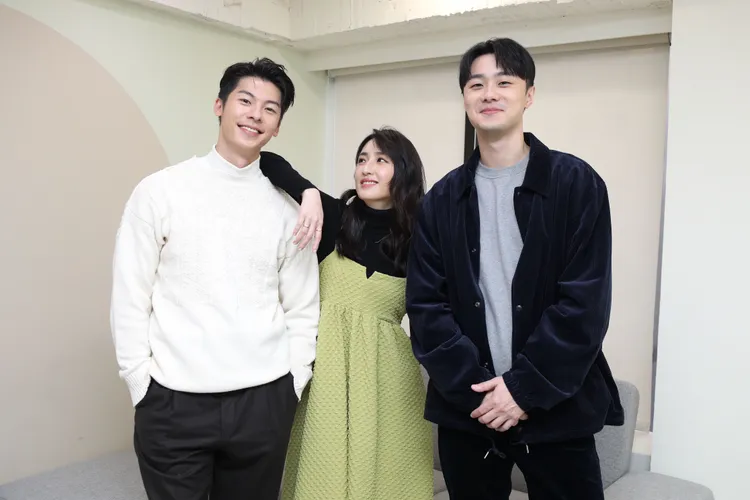 許光漢（左起）、柯佳嬿、施柏宇3人於《想見你》電影版再度合體。陳明中攝