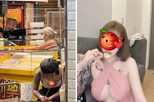 彩券「奶奶」生意不好? 網打趣:奶妹有刺青好「胸」!會多買幾張