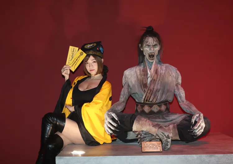 郭鬼鬼（左）說鬼比人可怕。陳明中攝