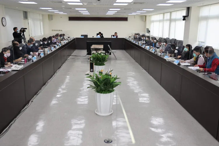 今天南投縣政府縣務會議，為許淑華上任後第一次舉行。南投縣政府提供