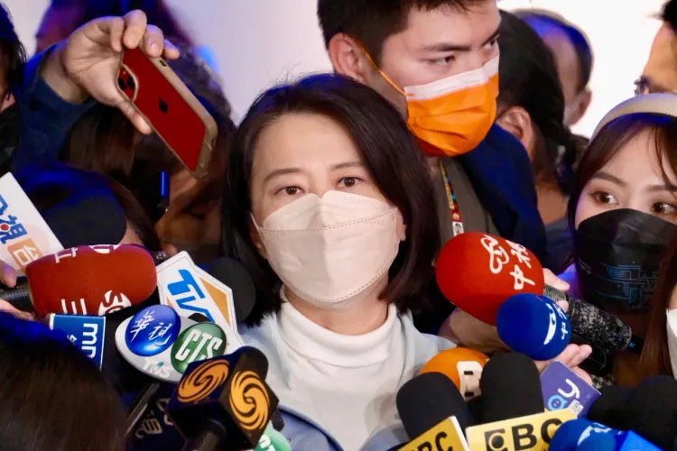 王鴻薇表示，進入國會後會努力表現。陳志淵攝