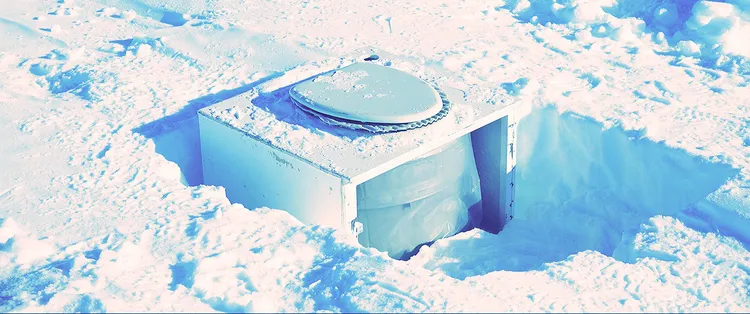 南極的臨時廁所。後場音像紀錄工作室提供