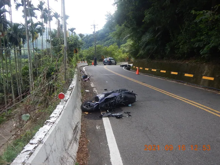 劉姓騎士的機車。民眾提供