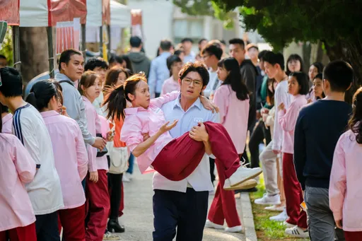 黃姵嘉高中園遊會「愛的公主抱」定情 緊抱張耀仁「我好想你」