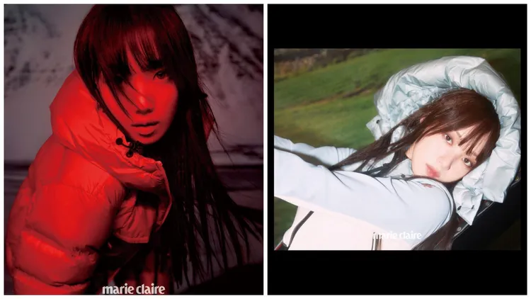 李聖經是MONCLER品牌大使，穿搭Grenoble系列高科技專業滑雪裝備拍攝雜誌，展現充滿時尚感的高山滑雪運動造型。翻攝heybiblee IG