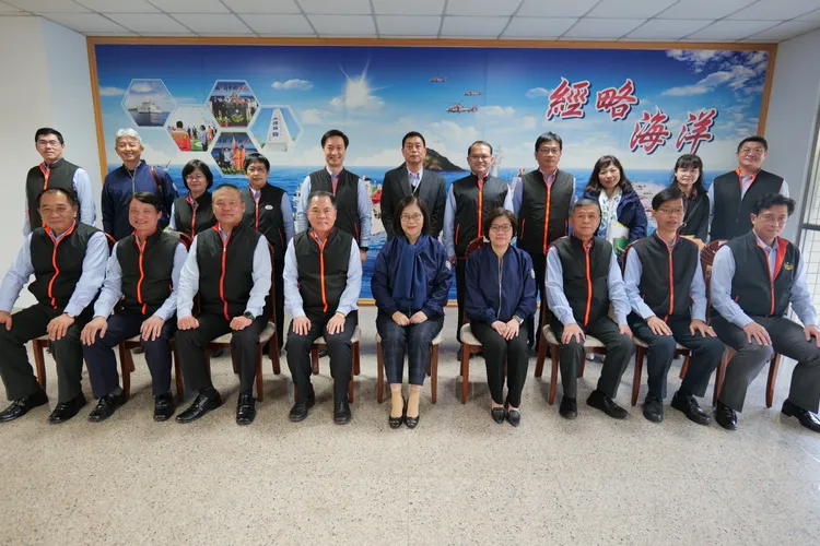 管碧玲視導海巡署。海委會提供