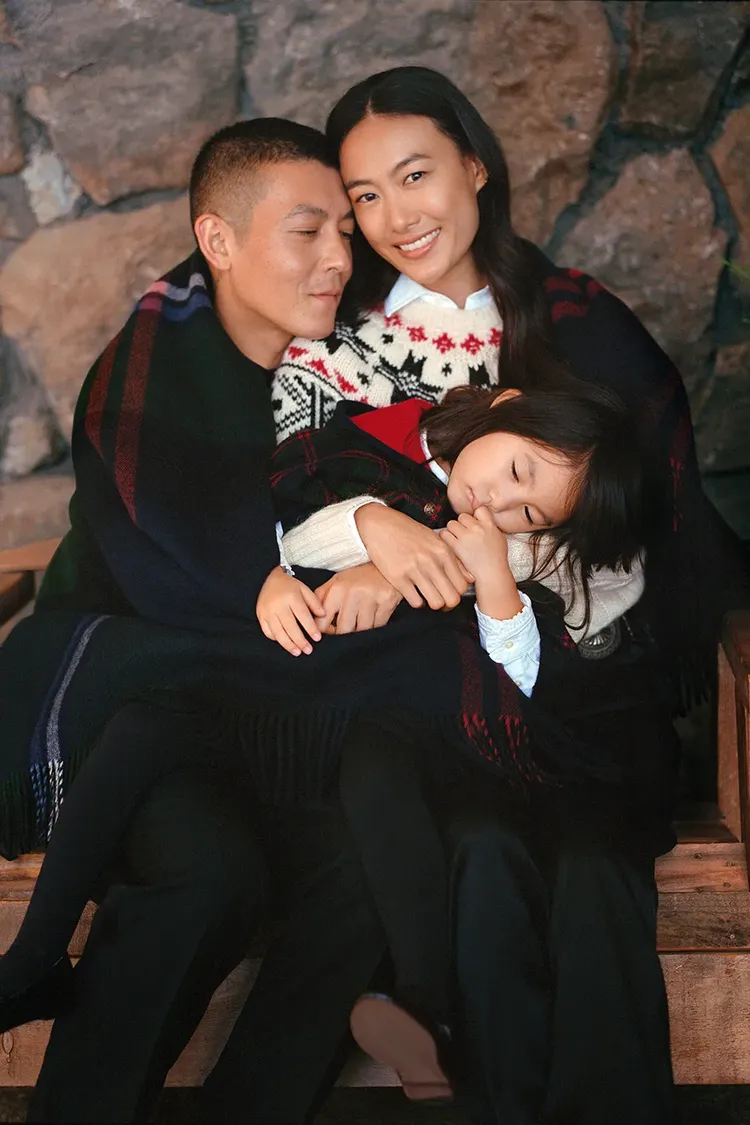 一家3口也曾為RALPH LAUREN拍攝形象照。品牌提供