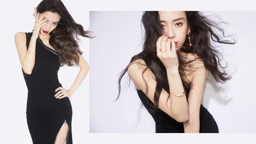 Angelababy新年加辣拉鍊開到大腿根 白皙美腿見客替熬夜粉絲醒醒神