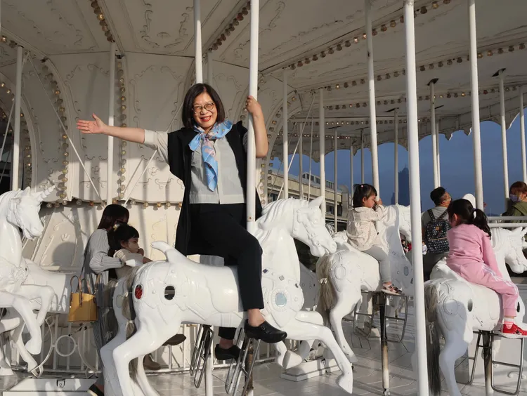 民進黨不分區立委管碧玲，是第一波內閣名單中唯一新任的閣員。翻攝管碧玲臉書