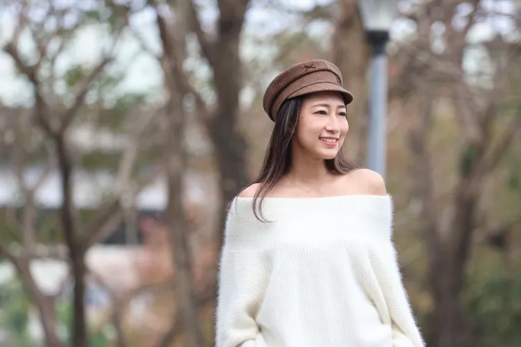 Francis Tsai法蘭漫步林中展露清新優雅氣息。陳明中攝