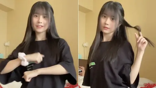 黑長直正妹展青澀舞姿!扭腰擺臀青春無敵 網友焦點卻在後方床上辣個男人