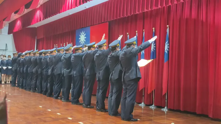 新任分局長宣誓。黃子騰攝