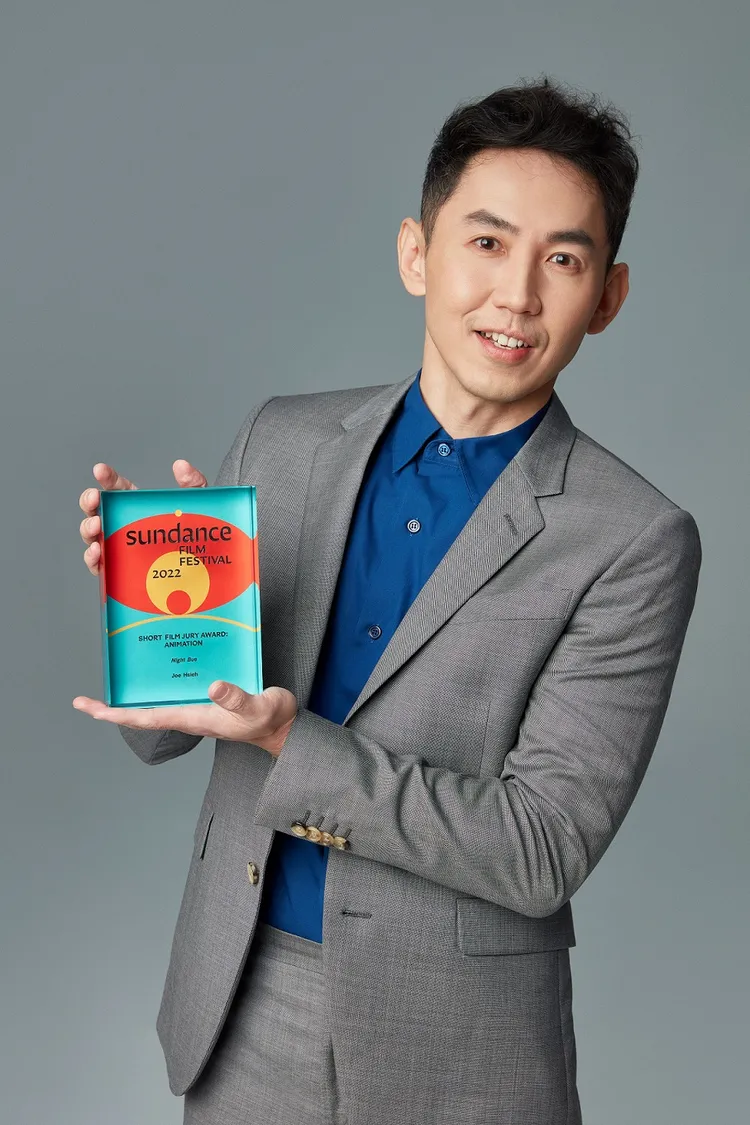 導演謝文明解釋創作理念。金馬執委會提供