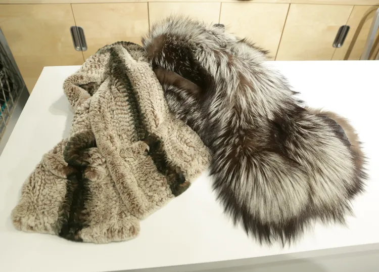 陳美鳳多年前好友送的皮草。朱世閎攝