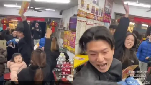 6同學車拋錨刮中200萬+賓士 在彩券行瘋狂嗨叫影片曝光