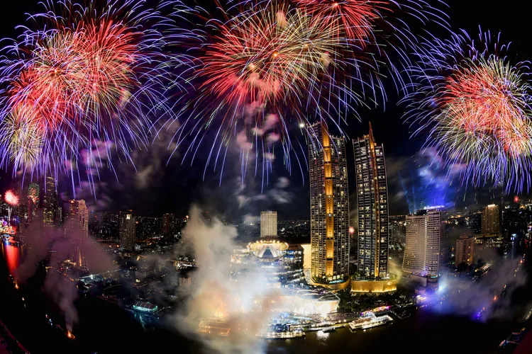 泰國各項新年活動盼吸引觀光客回流。路透社
