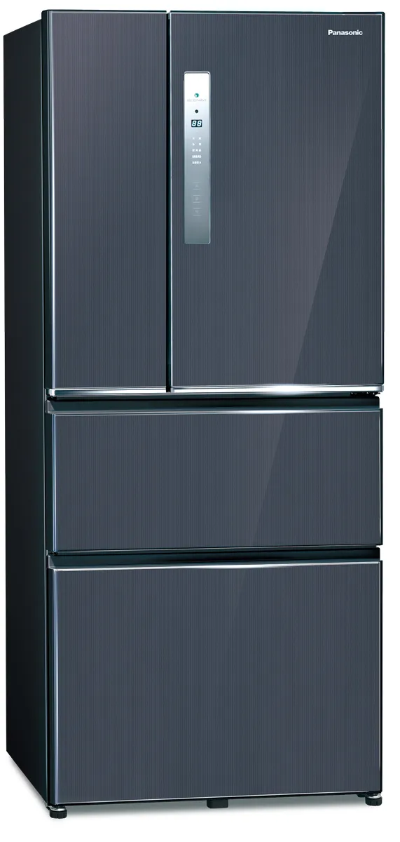Panasonic國際610L無邊框鋼板四門變頻電冰箱NR-D611XV-B，原價42800元，特價38888元。業者提供