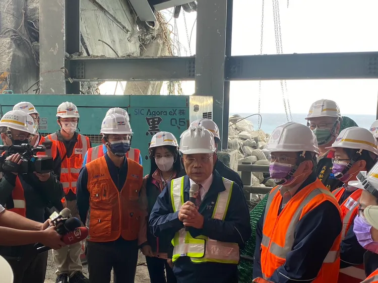 行政院長蘇貞昌今也前往視察。公路總局提供