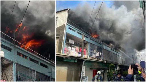 台中火警延燒7戶民宅 男30%燒燙傷送醫