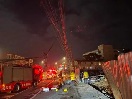 車禍現場。平鎮警分局提供