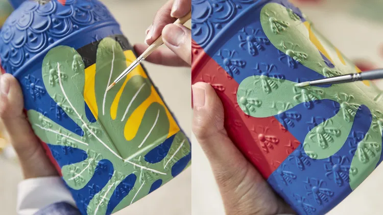 馬諦斯典藏版蜂印瓶上的圖樣，全都是由手工繪製。品牌提供