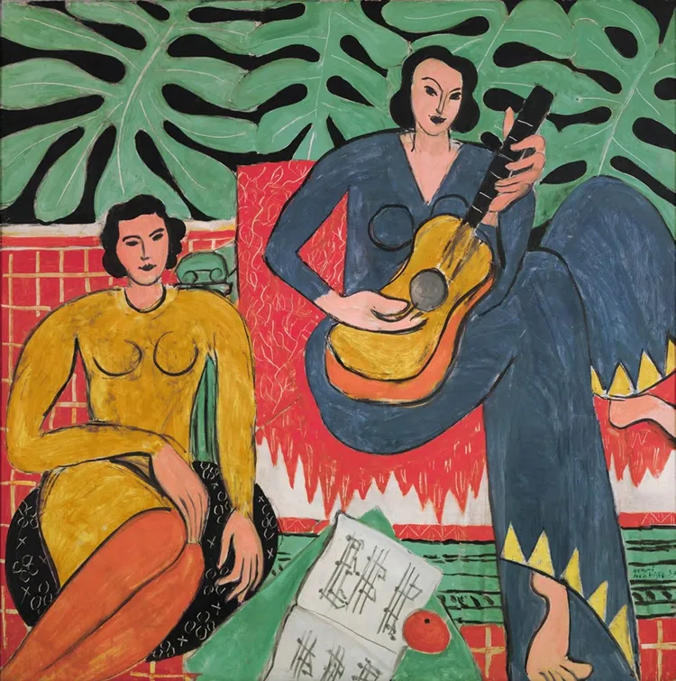 馬諦斯1939年的藝術作品《音樂》（La Musique）。(c)Succession H. Matisse