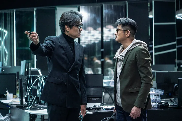 林家棟（左）、郭富城同框飆戲。華映娛樂提供