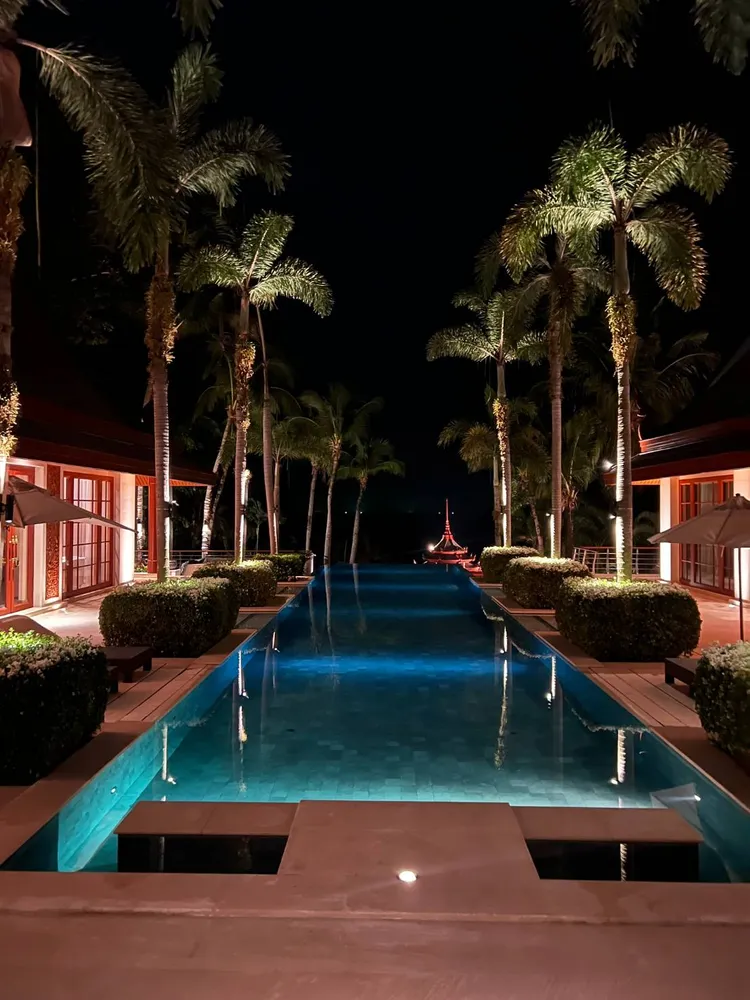 VILLA的夜景也是100分。米恩綺提供