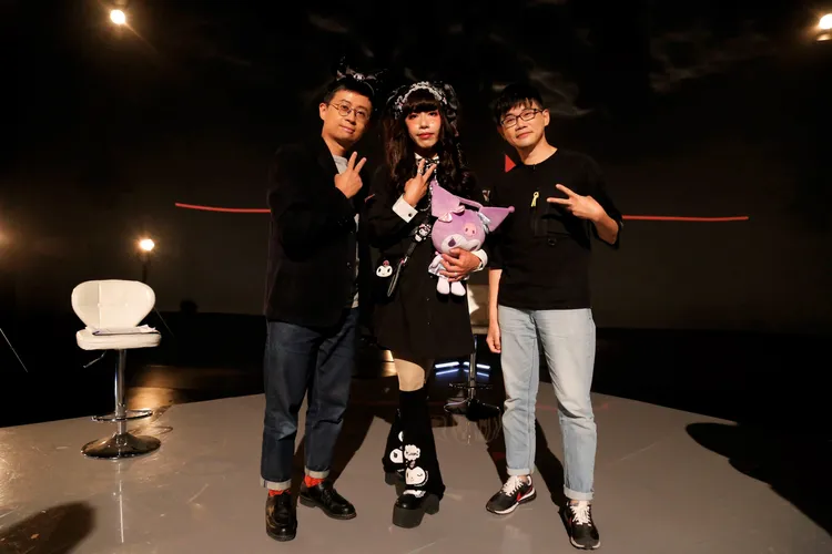 呱吉（左起）、女裝愛好者「哞哞醬」、精神科醫師徐志雲探討性別平等。公視提供