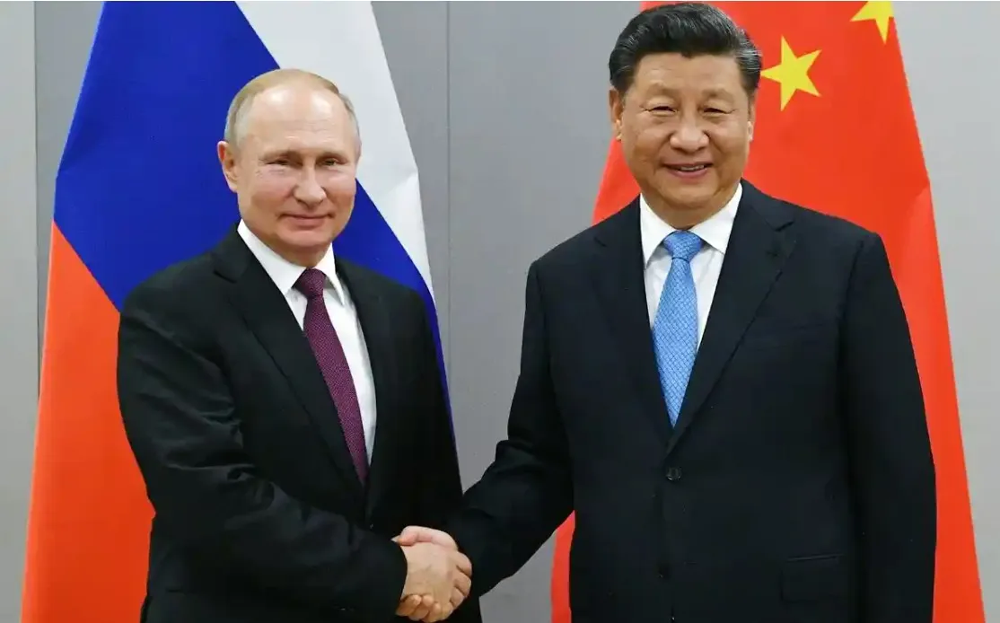 美國劍指中俄,譴責安理會對北韓發射飛彈保持沉默。圖為中國國家主席習近平(右)與俄羅斯總統普丁(左)。路透社資料照片