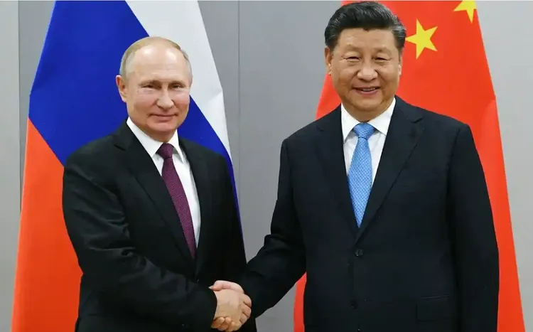美國劍指中俄，譴責安理會對北韓發射飛彈保持沉默。圖為中國國家主席習近平（右）與俄羅斯總統普丁（左）。路透社資料照片