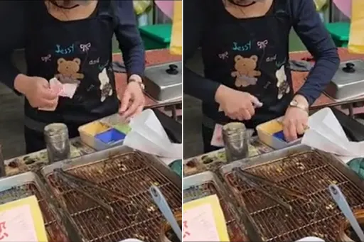 蔥油餅闆娘遭疑暗摃百元鈔!女兒致歉稱誤會了 網揪這疑點全不買帳