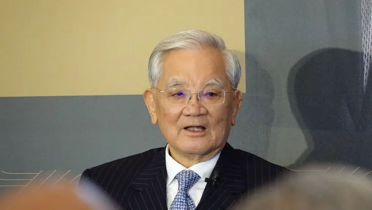 連戰今出席《連戰回憶錄》新書發表會。莊宗達攝