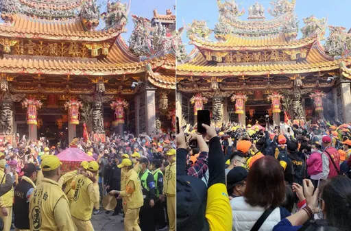 白沙屯媽祖突轉進大甲鎮瀾宮 「雙媽」驚喜相會!信徒感動落淚