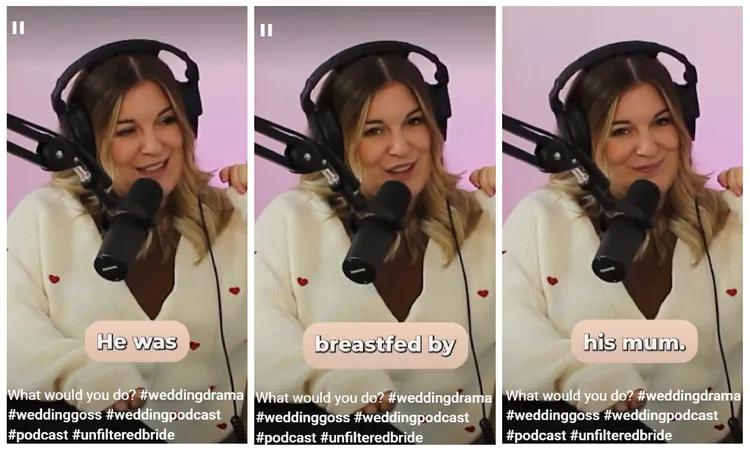 婚禮企劃師說化妝師友人曾遇過新娘目睹未來婆婆正在幫新郎哺乳的驚人畫面，氣得當場想悔婚的案例。翻攝「The Unfiltered Bride」的YouTube頻道