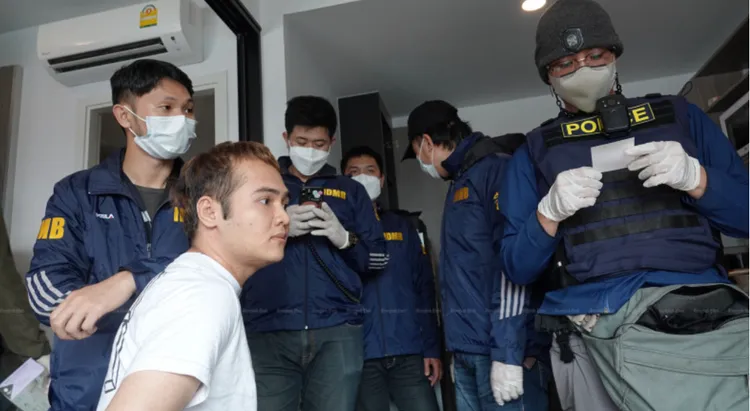 薩哈拉特潛逃三個月後落網。翻攝《曼谷郵報》