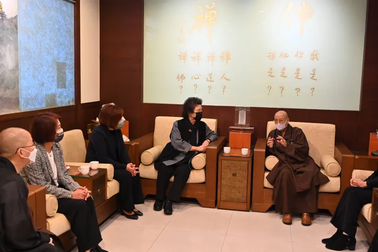 陳菊指出，星雲大師提倡的人間佛教，是人類最美好的價值。 佛光山提供