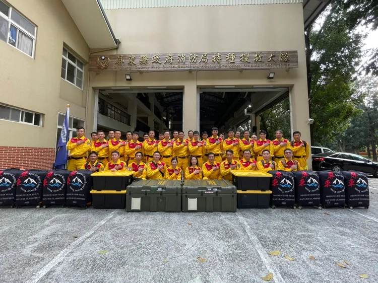 屏東縣國際人道救援隊今出發土耳其救援。翻攝畫面