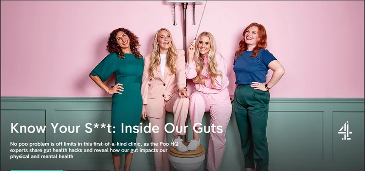英國第4頻道《了解便便：深入腸道 Know Your S**t: Inside Our Guts 》節目。翻攝第4頻道 Channel 4